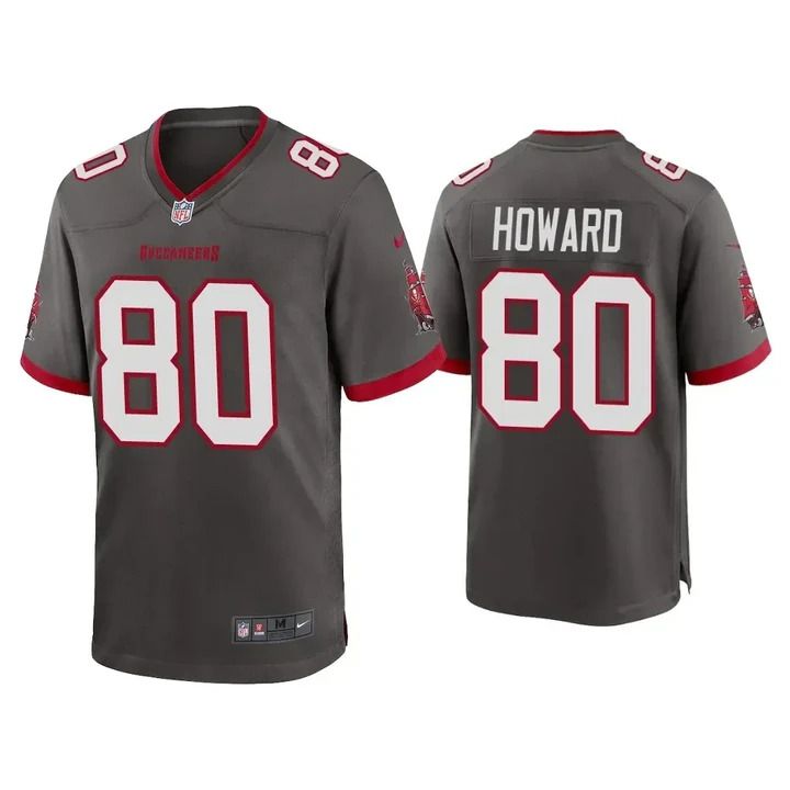 Men Tampa Bay Buccaneers #80 O.J. Howard Nike Grey Game NFL Jersey